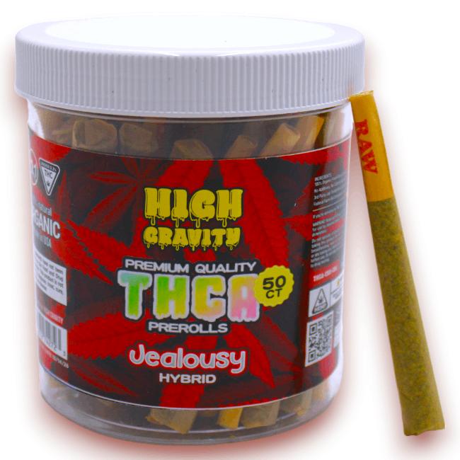 HIGH GRAVITY 50CT PRE-ROLL JARS JEALOUSY (HYBRID) 725272742723